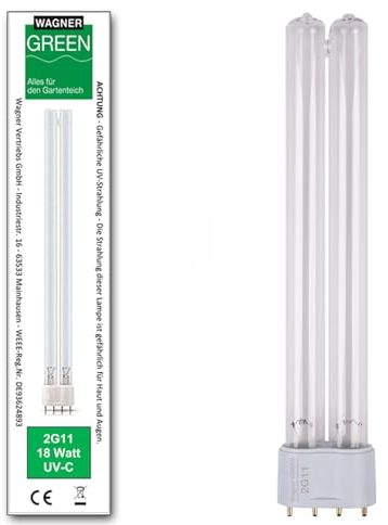 Wagner Green Lampe de rechange UVC 2G11 PL-L pour clarificateur d'eau et filtre de bassin (18 W)