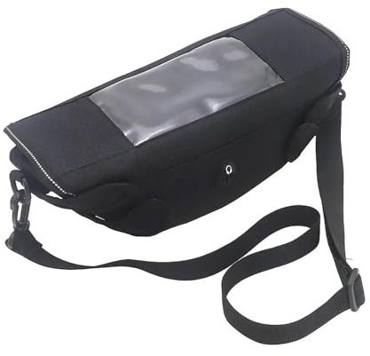 QIBOZNG Motorrad Lenkertasche Für EXC 125 200 250 300 400 450 500 530 Exc 2011-2020 Motorrad Lenkertasche wasserdichte Lenker Reise Navigationstasche(Black NO Logo)