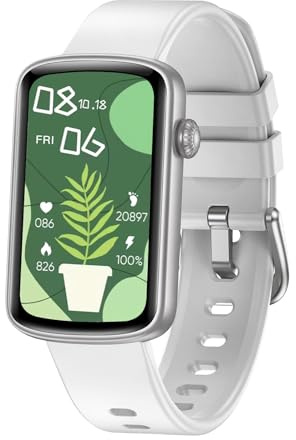 HUAKUA Smartwatch Damen 1.47 Zoll Touchscreen Fitness Tracker Schrittzähler Uhr mit Menstruationszyklus Pulsuhr SpO2 Messung Schlafüberwachung Sportuhr IP68 Wasserdicht für Android iOS Handy
