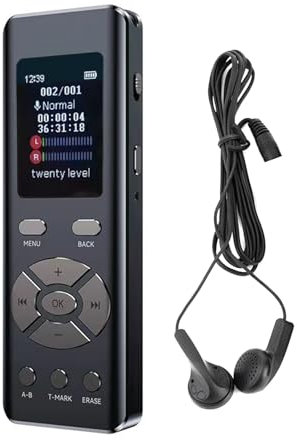 Diktiergerät, Geräuschunterdrückung mit Digitalem Farbbildschirm-Recorder-Aufnahmegerät für Klare und Bequeme Tonaufnahme (8GB)