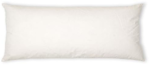 Kissenoutlet24 Federkissen 20x60 cm Gänse- & Entenfedern Made in Germany | Bauschige Naturfedern-Kissenfüllung | 100% Baumwolle-Bezug | kein Lebendrupf | waschbar | OEKO-TEX
