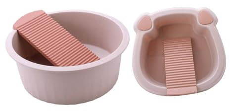 FUNNETOYU 2pezzi Lavandino Piccolo Con Da Bucato Vasca Per Lavare Mano i Vestiti Lavatoio Per Pediluvio Secchio Per Vestiti Da Bagno Lavabo Con Bucato