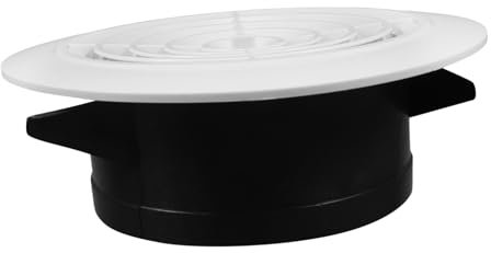 Veemoon Rejilla De Ventilación Ajustable Abs Para Techo y Pared Cubierta Louver Para Baño Cocina y Salón Instalación y Regulación De