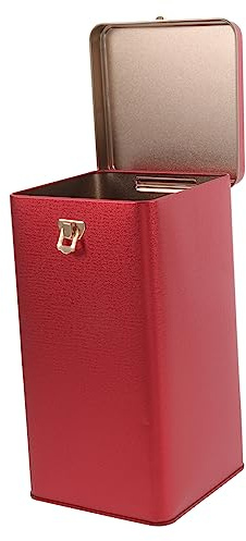 CHICAMPERA Metall Teedose Mit Deckel Luftdichtes Teebehälter Für Losen Tee Kaffeebohnen Teeblätter Süßigkeiten Salz Zucker Und Pfeffer Für Küche Kaffeebar Und Restaurant 7.48X3.94X3.94 in