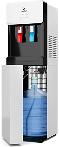 Avalon A6SC-WHT Self Cleaning Touchless Bottom Loading Water Cooler Dispenser, Hot & Cold, Child Lock, UL, White