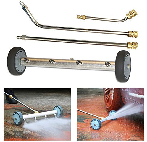 High Pressure Washer, Pressure Washer, Pressure Washer Accessories, Portable Stainless Steel Water Mop 4 Spray Nozzles with Extension Wands and Cleaner
