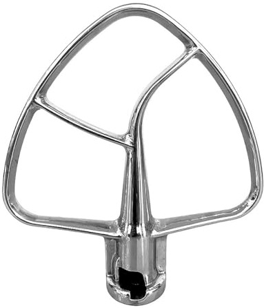 ANCLLO Stainless Steel Flat Stirrer Attachment for 4.5-5 QT Food Processors Stand Mixer Dishwasher Safe