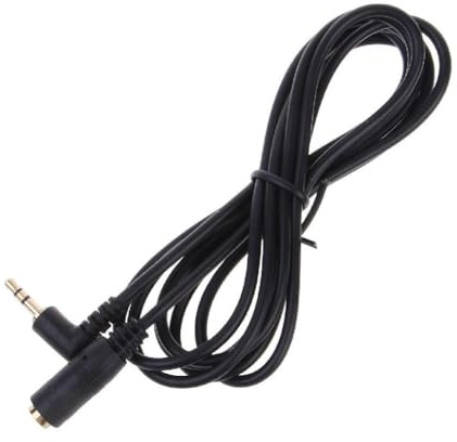 MISUVRSE Cavo di prolunga AUX da 2,5 mm a 90 gradi, da maschio a femmina, per cuffie, altoparlanti, laptop, cavo AUX da 2,5 mm a 2,5 mm, adattatore da maschio a maschio