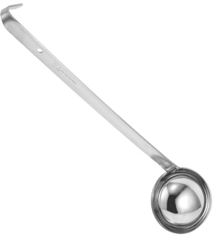 Alipis Mestolo Inox con lungo per Zuppa Piccolo Design con Finitura Sabbiata Antiscivolo Resistente e Sicuro per Alimenti Servizio Efficiente in