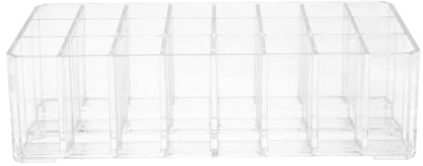 VILLCASE Organisateur de Maquillage Transparent Support en PS pour Rangement Beauté à 24 Cases avec Design en Escalier pour Salon de Beauté ou Coiffeuse
