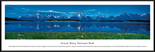 Grand Teton National Park - Blakeway Panoramas National Park Posters with Standard Frame