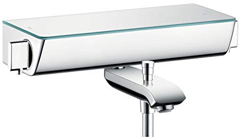 hansgrohe Ecostat Select Aufputz Wannenthermostat, für 2 Funktionen ohne Adapter zur Renovation, Chrom