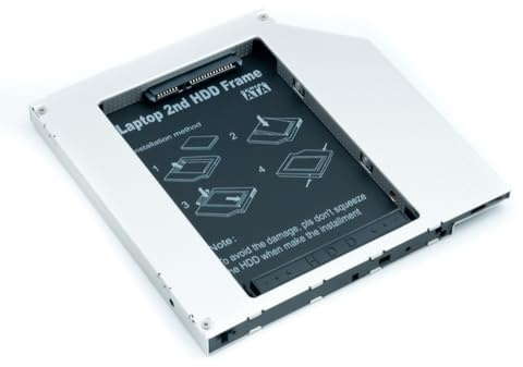 QUMOX SATA 2nd HDD SSD caddy adattatore per portatili 9.5mm bay ottica disco rigido