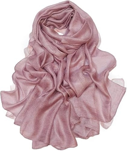 Bettli Women's Men's Extra Large Faux Fox Raccoon Fur Scarf Collar Stole Shawl (scarf pink)