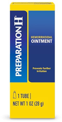 Preparation H Hemorrhoid Symptom Treatment Ointment, Itching, Burning & Discomfort Relief, Tube (2.0 Ounce)