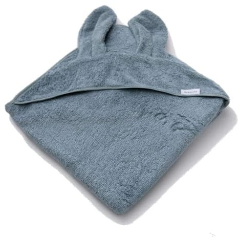 Bamboom Asciugamano Xl con Cappuccio per Neonato, Soffice Fibra di Bambù Organico, 100X100, Bagno Duo Xl, Blu, 2010007-500 g