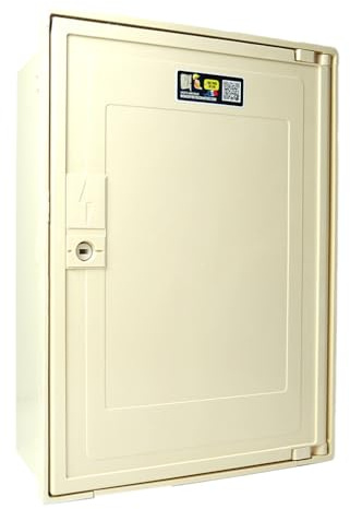Carré Rouge - Coffret Compteur de Chantier Monophasé 30/45/60A, 12KVA, Pack Complet 10m, Compatible Raccordement ENEDIS, Fabrication Française - 49 x 35 x 20 cm