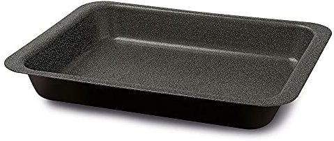 Guardini Blackstone - Lasañera 30 x 40 cm, acero con revestimiento antiadherente de 4 capas reforzadas, color negro