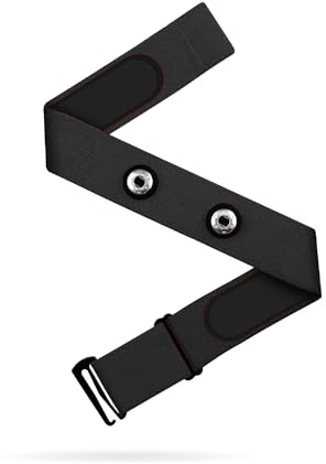 Frontier X Replacement Heart Rate Chest Strap, Compatible with Frontier X2 Wahoo Tickr Polar Garmin HRM Coospo - Heart Rate Monitor Strap Replacement (Small, Black)