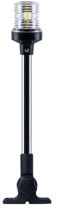 Sebnux White LED Fold Down Boat Stern Light Boat Anchor Light for Pontoon (18 Inch)