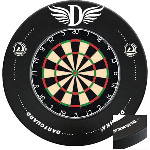 Cible de fléchettes avec anneau de protection murale en EVA durable de 2,5 cm, idéal pour la famille et les jeux de fête, accessoire de fléchettes parfait (aile)
