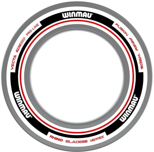 WINMAU Darttavla skyddsring – Advance vit & röd dart surround