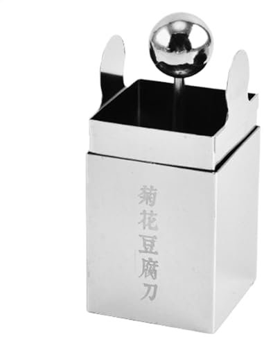 Taglierina per cagliata di fagioli metallici, taglio cagliata di fagioli affetta da pinzaio,Strumento Slicer di cagliata di fagioli Wensi - Manuale di metallo Jelly Shredder Square a di taglio del ggi