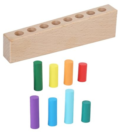JunZheHub Spielzeug Aus Holzstäben, Feinmotorikspielzeug, Tragbares Sinnesspielzeug für Kinder