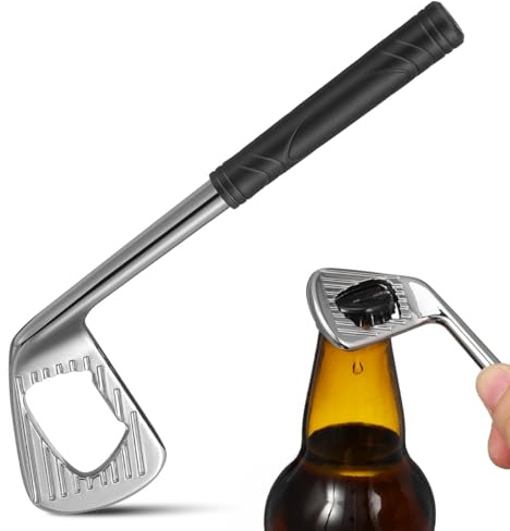 Golf Bottle Opener, Bottle Opener Alloy Novelty Golf Shaft Shape Beer Medal Party Beverages Open Tool for Favor Sport Theme Party Kitchen Gadget