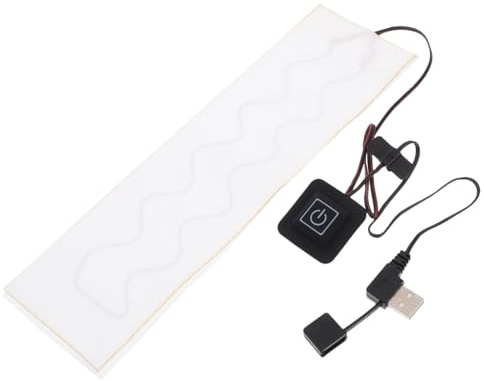 VINTORKY Scaldacollo Elettrico in Fibra di Carbonio Usb, Morbido e Confortevole da Indossare, Riscaldamento Regolabile 35℃-55℃ per Uso Invernale