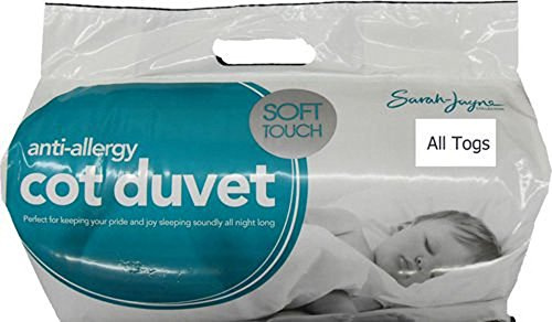 Comfort Traders Anti-Allergy Toddler Baby Cot Bed Duvet Quilt 7.5 Tog + Pillow