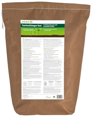 EMIKO® GartenDünger fest 4,0 kg - granulierter, organisch-mineralischer NPK-Dünger mit Langzeitwirkung und EM für den Garten