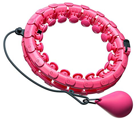 MOSRACY Smart Fitness Reifen Einstellbar Breit Reifen Hoop mit Massagenoppen und 24 Abnehmbare Teile,Smart Reifen Hoop ideal für Anfänger Kinder Erwachsene Fitness Abnehmen Training