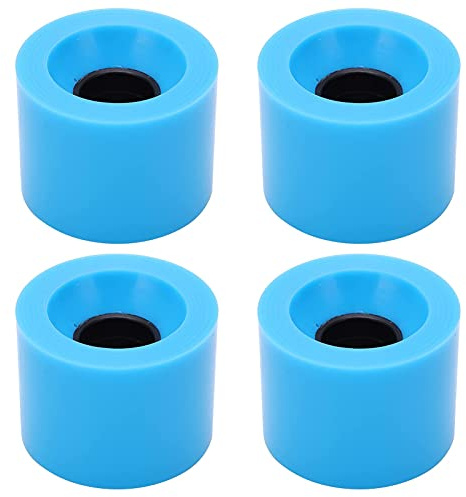 SPYMINNPOO 4 Pezzi di Ruote da Skateboard, 60x45 Mm 78A Ruote da Skateboard Parti Adatte per Ruote da Crociera Longboard(Blu)