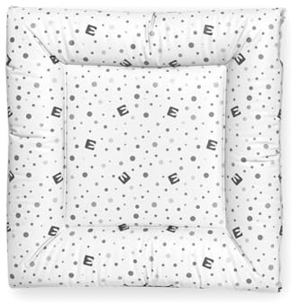 Bianconiglio Kids ® FLAFFI: Die sichere und hochwertige Wickelauflage für Waschmaschine und ebene Flächen, 60 x 60 cm, Made in Italy mit 4 hohen Rändern für optimalen Halt (Grau Pastell)