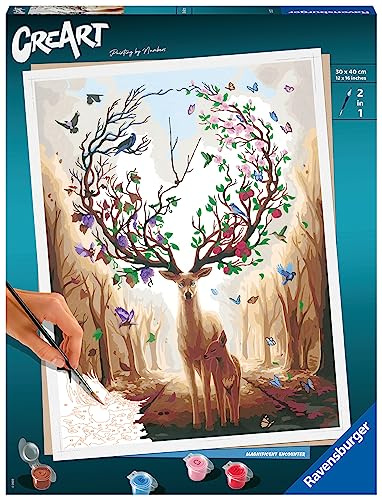 Ravensburger Magnificent Encounter Paint by Numbers Kit for Adults - 20273 - Painting Arts and Crafts for Ages 14 and Up