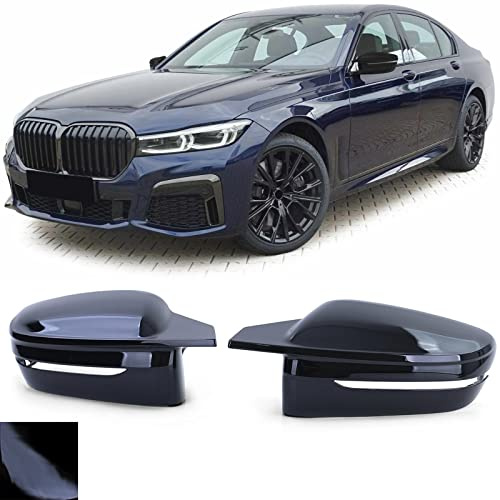 Spiegelkappen Schwarz Glanz zum Austausch passend für BMW 7er G11 G12 ab 19