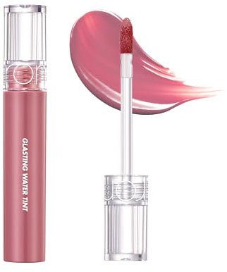 rom&nd Glasting Water Tint (NEW) 4 ColorsㅣGlossy, Plumping Lips, Long-lasting, Vivid Color, Smooth Textureㅣ4g 0.14oz (14 Mauve Moon)