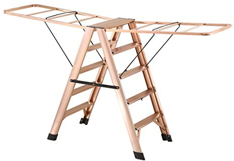 Tritthocker, Mehrzweckleiter, Faltbarer Wäscheständer, groß – Leiter, Handtuch-Wäscheständer, Nicht isolierte Trittleitern, Haushaltsleiter/88 x 97 cm