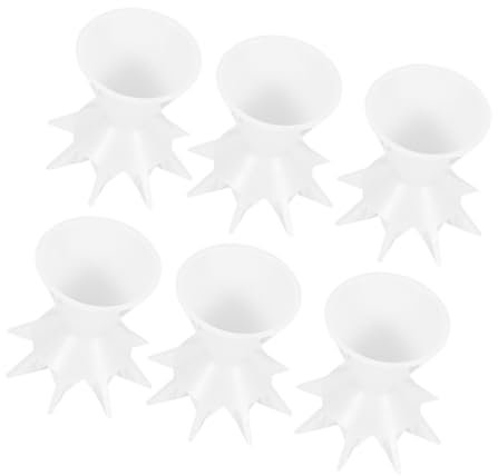 STOBOK 6 Pezzi Tazze per Versare Vernice in Silicone, Riutilizzabili, Facili da Pulire, per Pittura Acrilica e Miscelazione Pigmenti
