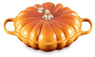 Le Creuset Enameled Cast Iron Figural Pumpkin Braiser, 2.75 qt., Persimmon