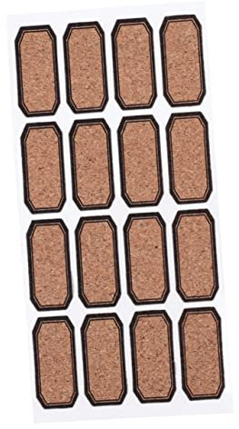 SEWACC 2stücke Holzaufkleber Für Handgeschriebene Etiketten Blanko-etikettenaufkleber Selbstklebend Namensschilder Aus Naturbraunem Kraftpapier Geschenkaufkleber Mit Klebstoff Paarung