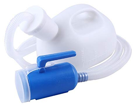 Men Urinal Bottle, Men's Urinal with Hand-held Portable Urine Cup 2000 Ml Large Capacity Leak-Large Plastic Pee Holder for Incontinence, Travel, Camping Convenient and Practical Urinal