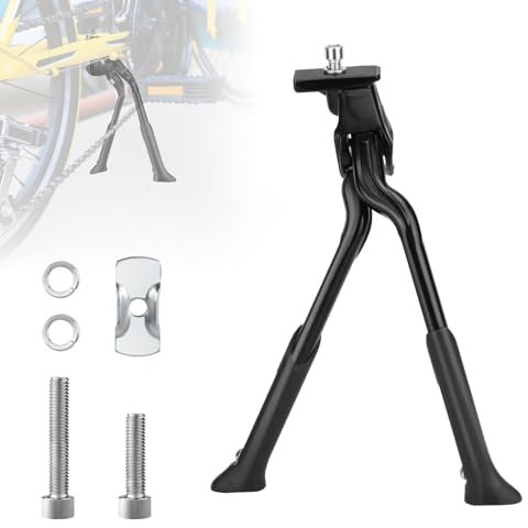 XIAQICA Fahrradständer Universal Fahrrad Zweibeinständer Rutschfester Fahrrad Ständerfuß Einstellbarer Ständer Fahrrad Doppelständer für Falträder, Mountainbikes, Cityrad, E-Bike