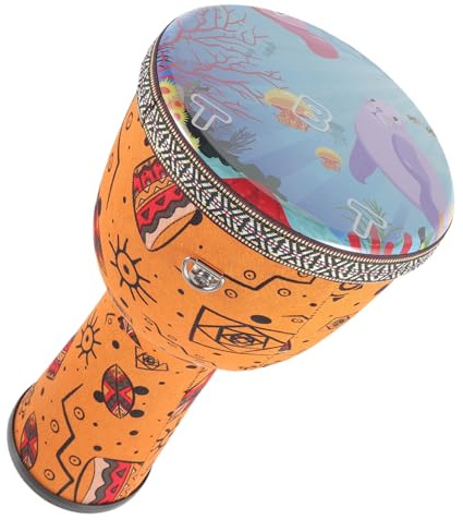BESPORTBLE Djembe Trommel 8 Zoll Leichtes Handtrommel Musikinstrument aus Robustem Material für Kinder und Anfänger Tragbare Afrikanische Djemben mit Feiner Verarbeitung für Musik und Tanz