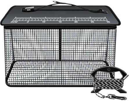 Cestino da – 47 l, cestino da , contenitore pieghevole con corda antiscivolo, borsa portaoggetti per acqua salata d'acqua pesciolini gamberetti