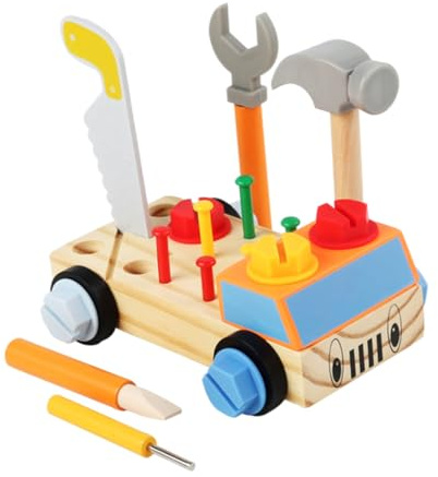 SOPOTUTU Voiture Jouet à Assembler Planche à Tournevis Outils pour Garçon Fille Jouet Éducatif avec Vis Et Écrou pour Apprendre