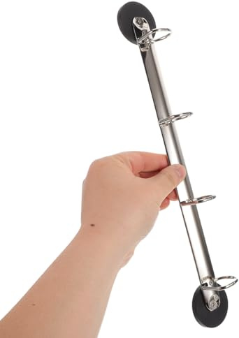 Hemobllo Magnetischer Ringbuchhalter mit 4-Ring-Mechanismus, Starker Magnet Dokumentenhalter für Whiteboard, Metalloberflächen & Kühlschrank, Wandmontage Aktenordner für Büro, Werkstatt und Küche
