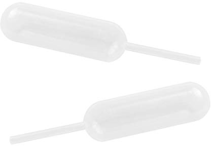 Fictory 4 ml tårtdekorationspipetter, 100-pack engångs såsdroppar för efterrätter, sylt och chokladfyllning, glass och cupcake-verktyg