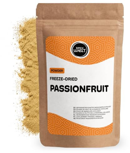 Spicy Welt Polvo de Fruta de la Pasión Liofilizada (100g) – Maracuyá Molido | 100 % Natural, No Endulzado y Sin Aditivos | para Batidos, Yogur y Repostería